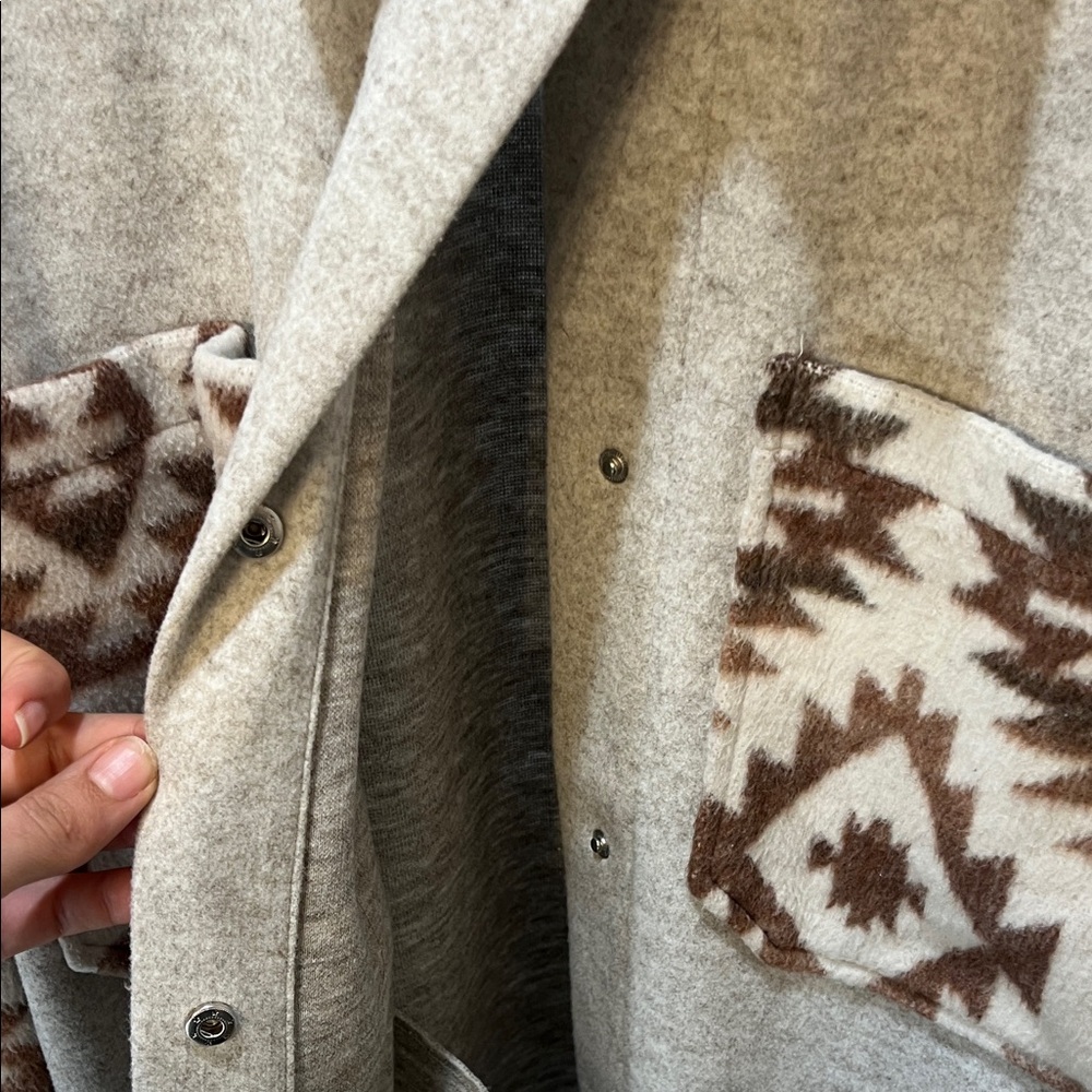 Aztec Print Shacket - Picture 3 of 3